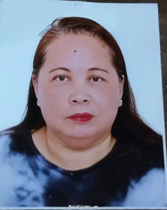 MARLYN C.| FILIPINO  MAID AND NANNY | 13 YEARS EXP. | DUBAI FILIPINO FULL TIME IN DUBAI NORTHERN EMIRATES