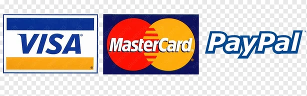 Visa, MasterCard and PayPal