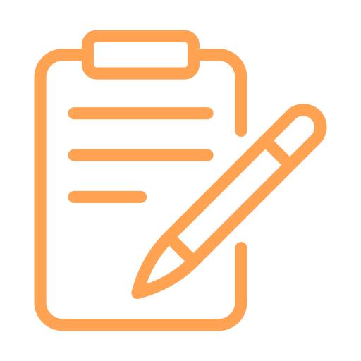 Contract document icon for the register and search for free step